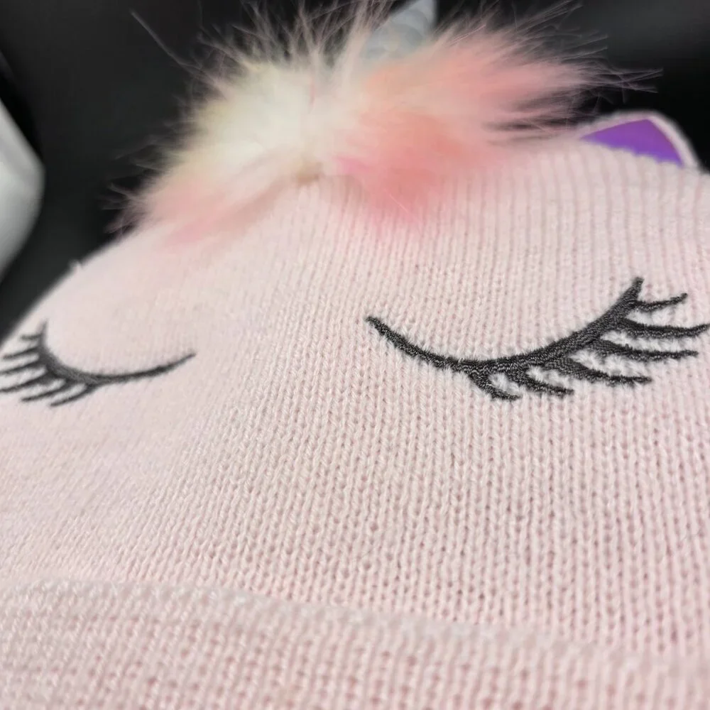 Unicorn Beanie Hat‎ Girls OS Good Condition